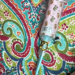 Owl Patterned Pink and Blue Pen lint roller